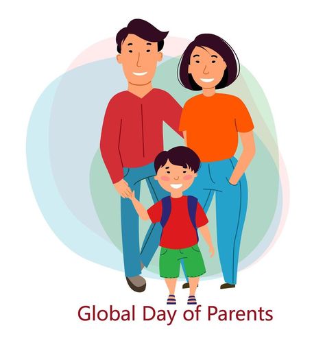 Mother Father And Son, Global Day Of Parents, Son Father, Family Together, Sports Photos, Happy Family, Father And Son, Vector Graphics, Family Guy