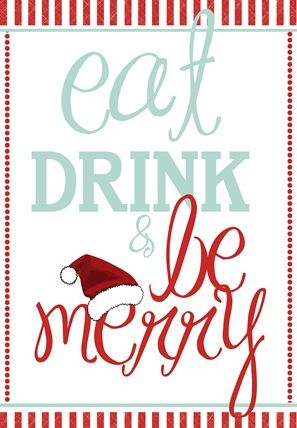 eat drink and be merry Free Christmas Printable, Eat Drink And Be Merry, Holiday Drink, Christmas Labels, Drink Signs, Needlepoint Designs, Be Merry, Free Christmas Printables, Christmas Printable