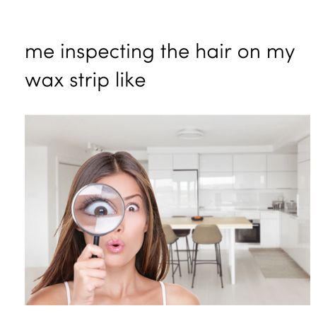 why is it so satisfying?⁠ ⁠ like this if you inspect your wax strips too 👀 Waxing Memes, Wax Strips, So Satisfying, Gift Certificate, Esthetician, Wax, Memes, Quotes, Hair