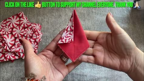 How To Make Christmas Ornament/ Best Way To Use Up Your Fabric Scraps/ Beginners Friendly Tutorials Fabric Origami Tutorial, Sewing Times, Origami Dove, Diy Quilted Christmas Ornaments, Quilted Fabric Ornaments, Fabric Christmas Decorations, Sewn Christmas Ornaments, Iris Folding Pattern, Winter Diy Crafts