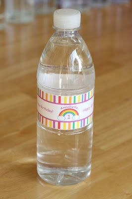 {How-to} Make Custom Water Bottle Labels - Glorious Treats Water Bottle Lables, Water Bottle Labels Free, Diy Water Bottle Labels, Bottle Lables, Disposable Water Bottles, Birthday Bottle, Custom Water Bottle Labels, How To Make Water, Serving Ideas