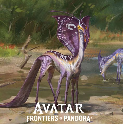 Pandora Creatures, Avatar Frontiers Of Pandora, Frontiers Of Pandora, Mythical Creature Art, Avatar Animals, Hollow Earth, Blue Avatar, Mythical Creatures Fantasy, Creature Artwork