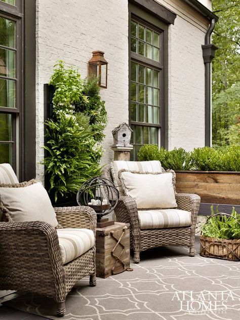 Outdoor Refresh Planning - FRENCH COUNTRY COTTAGE French Country Living Room Decor Ideas, French Country Porch, French Country Living Room Decor, Country Living Room Decor, French Country Decorating Living Room, French Country Rug, French Country Living, French Country Living Room, Country Living Room