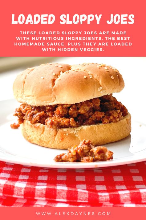 These Loaded Sloppy Joes are made with nutritious ingredients, the best homemade sauce, plus they are loaded with hidden veggies. These sloppy joes make a great weeknight dinner option that is healthy and can be prepared in 30 minutes or less! Dinner win! Make it with me! Pioneer Woman Sloppy Joes, Homemade Sloppy Joes Recipe, Chicken Gumbo Soup, Homemade Sloppy Joe Recipe, Sloppy Joes Easy, Sloppy Joe Sauce, Chicken Gumbo, Homemade Sloppy Joes, Joe Recipe