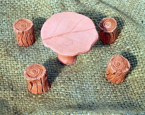 Clay Fairy Garden Diy, Air Dry Clay Fairy Garden, Air Dry Clay Fairy, Clay Fairy Garden, Make Paint, Clay Fairy, Fairy Garden Furniture, Polymer Clay Fairy, Fairy Garden Crafts