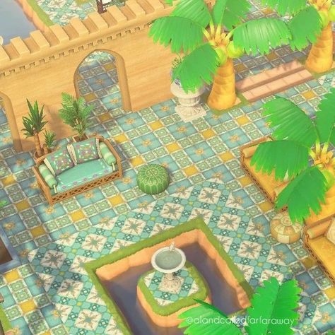 Animal Crossing Moroccan Design, Acnh Morroco Design, Acnh Arabian Island, Acnh Mediterranean Island, Animal Crossing Moroccan, Acnh Moroccan Design, Acnh Mediterranean, Acnh Arabian, Acnh Egypt