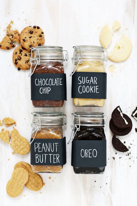 Such a great idea! Homemade Cookie Butter, Types Of Cookies, Homemade Cookie, Peanut Butter Oreo, Homemade Food Gifts, Chocolate Fudge Brownies, Chocolate Sugar Cookies, Homemade Nutella, Cookie Butter