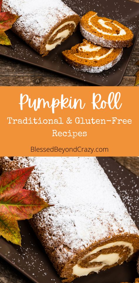 Gluten Free Pumpkin Roll, Pumpkin Food, Pumpkin Rolls Recipe, Homemade Taco Seasoning Recipe, Gluten Free Yeast Free, Gluten Free Thanksgiving, Pumpkin Roll, Recipe Dessert, Fall Entertaining