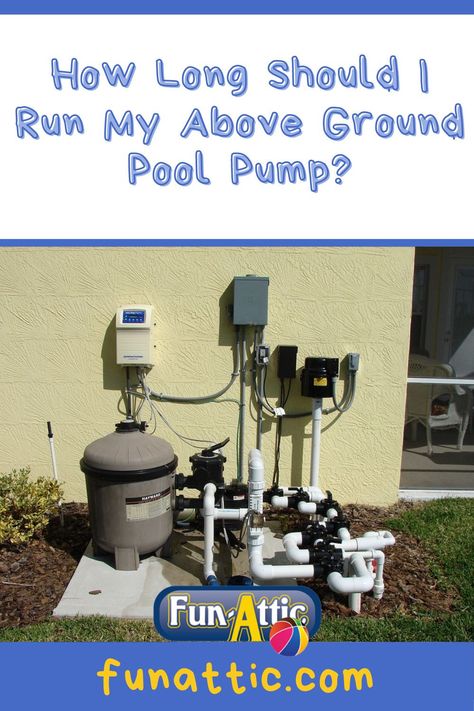 If you’ve sprung for a new model, you may be wondering, “How long should I run my above ground pool pump?” Pea Gravel Around Pool, Above Ground Pool Pumps, Clean Pool, Relaxing Things To Do, Pea Gravel, Pool Pump, Diy Projects For Kids, Pool Cleaning, Pool Ideas