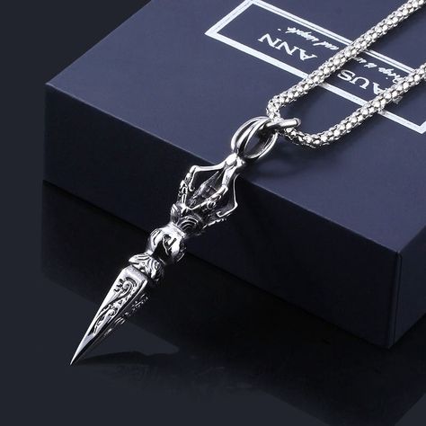 Mens Goth Jewelry, Male Necklaces, Men Necklace Silver, Boy Necklace, Dagger Necklace, Boys Necklace, Mens Necklace Pendant, Goth Necklace, Necklaces Pendant