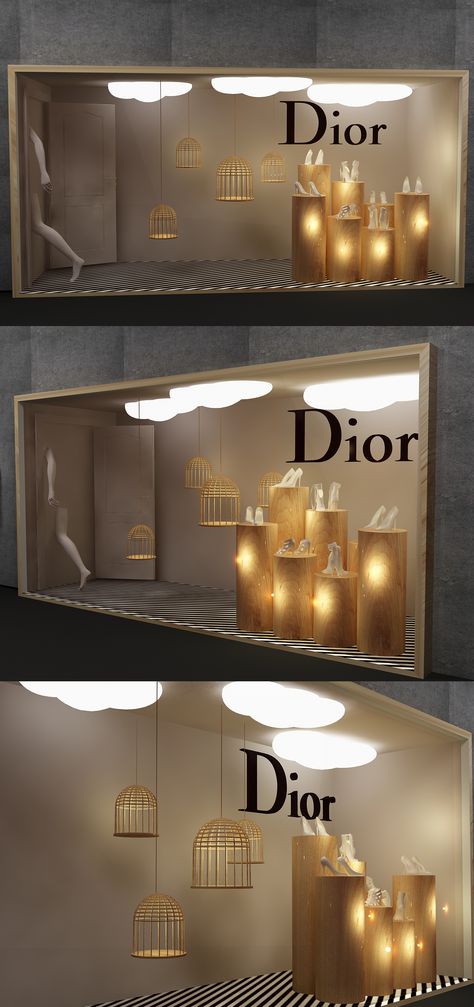 Dior Window Display  Full Project : https://goo.gl/YLbfDe Showroom Window Display, Candle Shop Window Display, Vm Window Display, Window Display Lighting, Minimalist Window Display, Store Front Window Design, Retail Window Design, Spa Window Display, Window Shop Design