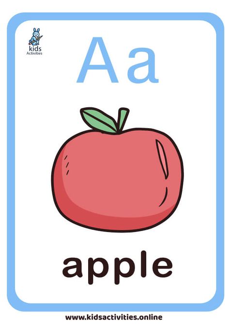 Free Alphabet Flashcards Printable For Kids ⋆ Kids Activities Letter A Flashcards Free Printable, A-z Flashcards, Flash Cards Of Alphabets, Flash Cards Alphabet, Abc Flashcards Alphabet Flash Card, Flash Cards For Kids, Free Flashcards, Alphabet Worksheets Kindergarten, Abc Flashcards