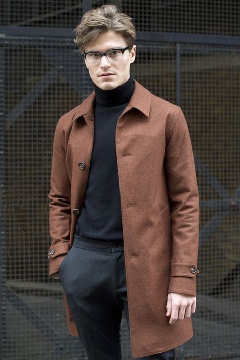 London Mens Fashion, Men's Street Style, New Mens Fashion, Mens Fashion Urban, Mens Fashion Week, Dapper Men, Men Street, Black Turtleneck, Black Women Fashion