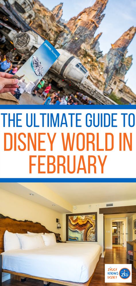 If you are thinking about visiting Walt Disney World in February, you’ve come to the right place! This guide from Ziggy Knows Disney will show you if visiting the Disney Parks in February is a good idea or not and everything you need to know. #disney #disneyworld #disneyplanning #February #disneytravel #disneyvacation Disney In The Winter, Disney In February What To Wear To, Disney World Outfits February, Disneyland In February, Disney In February, Disney World February, Disney World In February, Disney February, Disney Guide