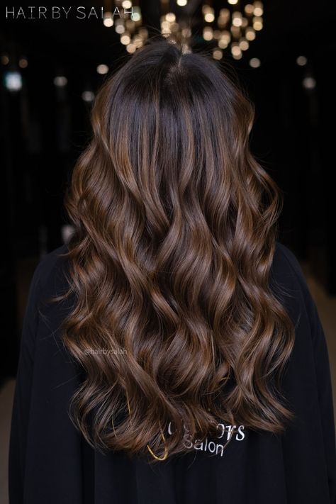 Dark Chestnut Brown Balayage | Dubai based Hair Colorist | To book your appointment call or Whatsapp us at +971556165769 #dubaihaircolorist #dubaihair #dubaihaircolor #dubaihairstyles #chestnutbrown #chestnuthair#chestnuthaircolor #brownhair#brownhaircolor #balayage Chestnut Brown Balayage, Dark Brown Hair Balayage, Hair Color Brown Chestnut, Chestnut Brown Color, Chestnut Brown Hair, Chestnut Hair, Black Hair Balayage, Chestnut Hair Color, Brown Hair Looks