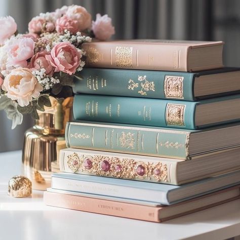 Bridgerton Birthday Party, Pink Academia, Once Upon A Broken, Stephanie Garber, Romantic Academia, Library Aesthetic, Girly Aesthetic, Book Flowers, Pink Books