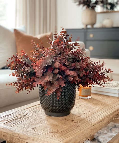 Favorite Fall Stems + Florals Roundup Eclectic Fall Decor, Vase Decoration Ideas, Fall Stems, Magnolia Leaf Garland, Fall Room, Preserved Hydrangea, Jenna Sue, Fall Stem, Fall Floral Arrangements