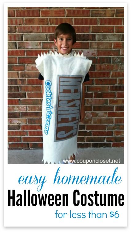 Homemade Hershey's Cookies 'n' Cream Candy Costume - One Crazy Mom Diy Hershey Bar Costume, Candy Bar Costume Diy, Candy Costumes Diy, Candy Bar Costume, Diy Candy Costume, Kids Candy Bar, Halloween Costume Ideas For Kids, Costume Ideas For Kids, Candy Costume