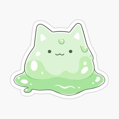 Slime Cute, Cute Slime, Sticker Freebies, Chibi Cat, Album Art Design, Aesthetic Pastel Wallpaper, Cool Stickers, Aesthetic Stickers, Printable Stickers