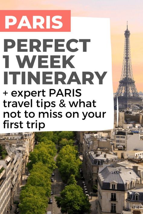 Planning a trip for a week in Paris? , my favorite travel destination. Follow this one week Paris itinerary for the best things to do in Paris. Includes a map of the top sites, food recommendations, practical tips on getting around Paris and more! One week Paris itinerary. Paris travel tips. #paristravel #parisitinerary #aweekinparis A Week In Paris, 5 Days In Paris, Paris In September, One Week Itinerary, Europe Trip Planning, Food Recommendations, Week In Paris, Plan Paris, Things To Do In Paris