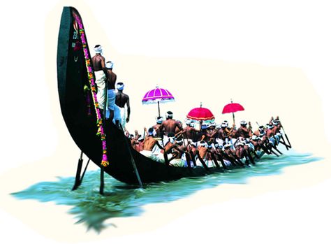 Boat Race Kerala Illustration, Boat Race Kerala, Kerala Boat, Onam Poster, Kerala Painting, Happy Onam Images, Onam Images, Gifs Png, Boat Icon