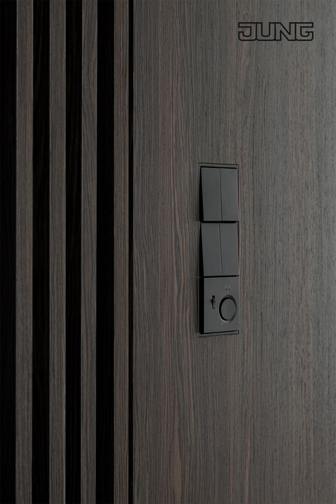 Switch Boards Design, Modern Light Switches, Designer Light Switches, Narrow House Designs, Light Switches And Sockets, Home Switch, Floor Boxes, Nightstand Light, Smart Home Design