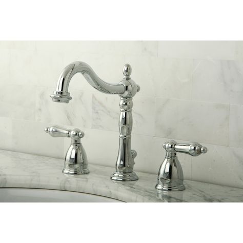 Bathroom Faucets Chrome, Chrome Fixtures, Widespread Bathroom Faucet, Lavatory Faucet, Faucet Handles, Kingston Brass, Lowes Home Improvements, Bathroom Faucet, Bathroom Sink Faucets