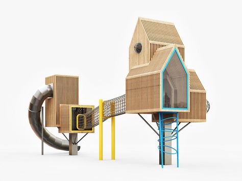 Unique Playground, Outdoor Exercises, Children Park, Playhouse Outdoor, Playground Design, Urban Furniture, Outdoor Fitness, W Hotel, Kids Playhouse