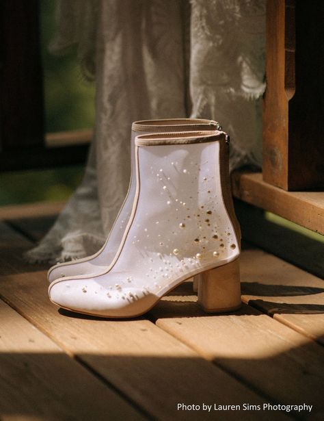 Ivory Wedding Boots With Block Heels and Pearl Embroidery on Tulle, Almond Toe Wedding Shoes Pearls Embellished, Bridal Booties Mid Heel - Etsy Finland Winter Wedding Boots, Embroidery On Tulle, Bridal Boots, Pearl Embroidery, Wedding Boots, Flat Booties, Womens Wedding Shoes, Shoe Company, Ivory Wedding