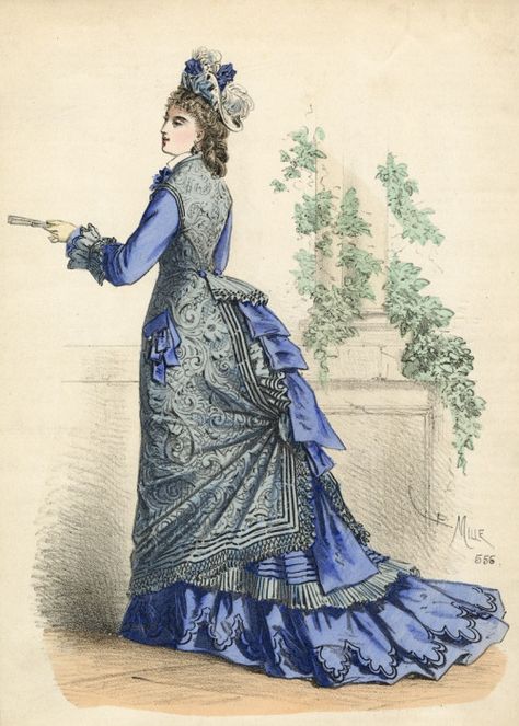 August fashion, 1875 France, L’Élégance Parisienne August Fashion, 1870 Fashion, Unc Charlotte, 1870s Fashion, Anthony Van Dyck, Victorian Era Fashion, 1880s Fashion, Fashion Illustration Vintage, 19th Century Fashion