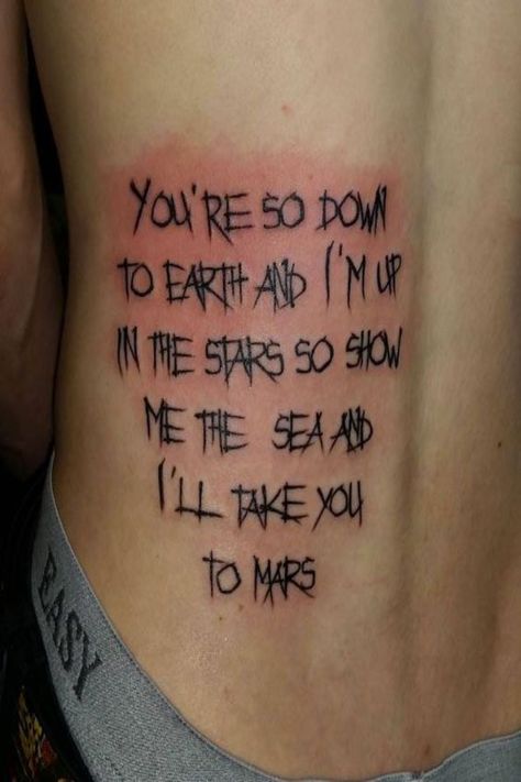 Tattoo On Lower Back, Tattoos For Women On Thigh, Wörter Tattoos, Quote Tattoos, Up Tattoos, Cover Up Tattoos, Back Tattoos, Dope Tattoos, Word Tattoos