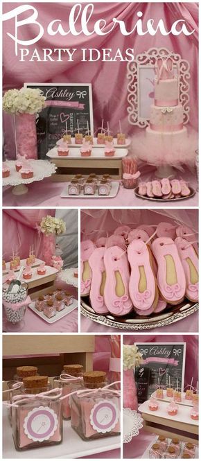 What a pretty pink ballerina birthday party! See more party ideas at CatchMyParty.com! Ballerina Party Theme, Pink And Gold Baby Shower, Ballet Birthday Party, Ballerina Princess, Ballerina Baby Showers, Happy Birthdays, Ballet Birthday, Ballet Party, Ballerina Birthday Parties