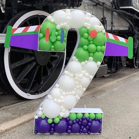 To The Infinity And Beyond, Buzz Lightyear Birthday Party, Buzz Lightyear Party, Buzz Lightyear Birthday, Toy Story Party Decorations, 2nd Birthday Party For Boys, 2nd Birthday Boys, Toy Story Theme, Baby Birthday Themes