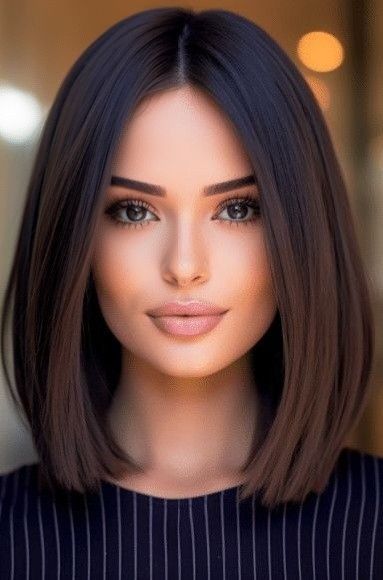 Brenda Song Short Hair, Haircuts For Women With Thick Wavy Hair, Paz Frizura, One Length Bob, Beckham Hair, Hair Doos, Mom Haircuts, Angled Bob Hairstyles, Haircuts For Long Hair With Layers