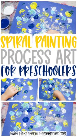 Strengthen fine motor skills while learning about art in the Netherlands and Spain with this quick and easy Spiral Painting activity. This fun and meaningful painting for kids activity is perfect for your next artist preschool theme. #processart #paintingforkids #arthistory #artiststudy Spiral Activities For Preschool, Claude Monet Preschool Art, Artist Theme Preschool, Easy Art Activities For Kindergarten, Artist For Preschoolers, Preschool Process Art, Preschool Art Lessons, Spiral Painting, Process Art Preschool