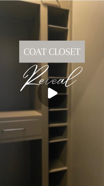 Build A Shoe Rack In Closet, Shoe Storage In Coat Closet, Coat Closet With Shoe Storage, Coat Closet Shoe Storage, Diy Shoe Storage Closet, Built In Coat Closet, Build A Shoe Rack, Coat Closet Makeover, Coat Closet Ideas