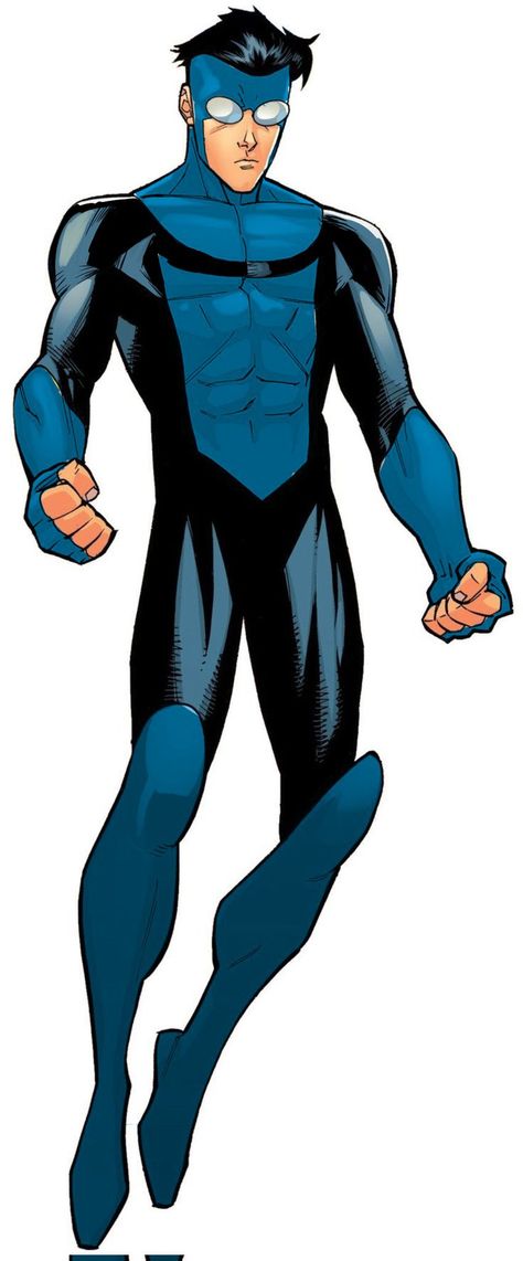 Invincible Blue Suit, Invincible Redesign, Invincible Characters, Invincible Art, Ryan Ottley, Mark Grayson, Blue Marvel, Comic Art Sketch, Invincible Comic