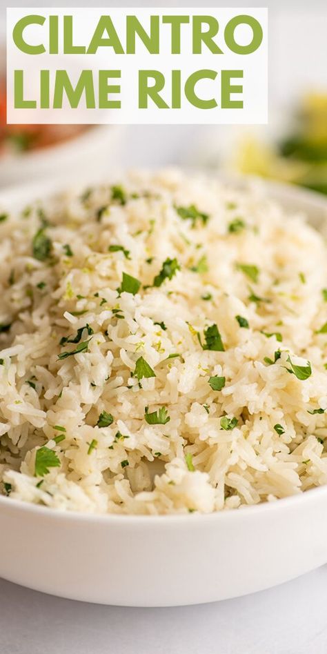 Over Rice Recipes, Chicken And Broccoli Over Rice, Ranch Carrots, Crock Pot Thai, Cilantro Lime Rice Recipe, Chipotle Copycat, Taco Side Dishes, Lime Rice Recipes, Barbacoa Recipe