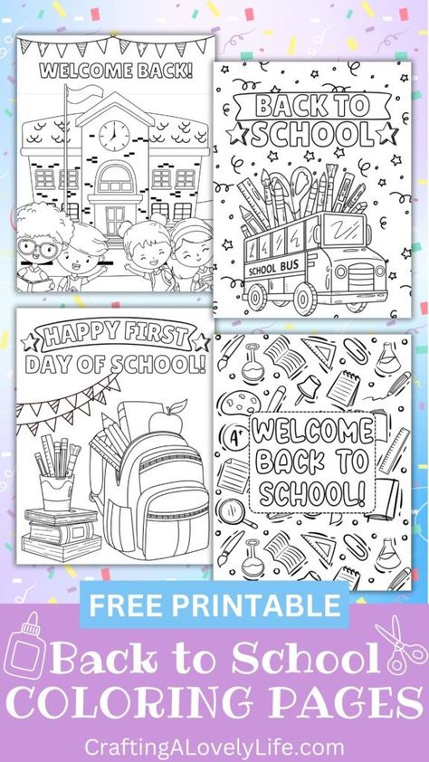 These free printable back to school coloring pages are a great way for kiddos to celebrate the first day of school! These coloring pages are free printables meaning you can print as many copies as you need!
back to school | free printable | activities for kids | first day of school | first day of school coloring pages | back to school activities | back to school ideas | printables for kids First Day Of Grade 5 Free Printable, Free Back To School Activities, Back To School Coloring Pages Free Printable, Back To School Printables Free, Back To School Activities 1st, First Day Printable, Free Back To School Printables, Kids First Day Of School, Back To School Coloring Pages