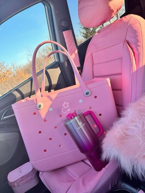 Nurse Bag Aesthetic, Pink Neon Wallpaper, Pink Princess Aesthetic, Girly Items, Girly Tingz, Pretty Pink Princess, Pink Lifestyle, Luxury Bags Collection, Bogg Bag