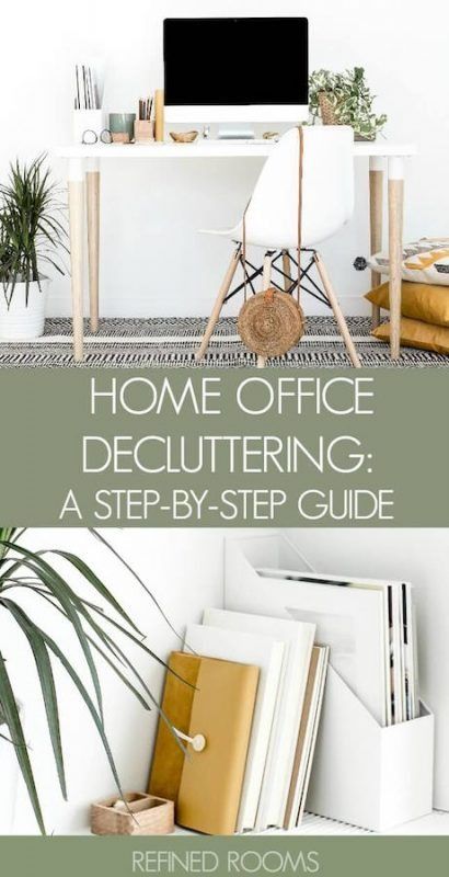 Declutter Your Home Office: A Step-by-Step Guide Home Office Organizing Ideas, Office Organizing Ideas, Declutter List, Home Office Organizing, Office Decluttering, 2024 Planning, Office Desk Organization, Cool Office Desk, Pretty Office Supplies