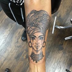 Best Thigh Tattoos, African Queen Tattoo, African Warrior Tattoos, African Sleeve Tattoo, Thigh Tattoos For Women, African Tattoo, Men's Fashion Tips, Forarm Tattoos, Queen Tattoo