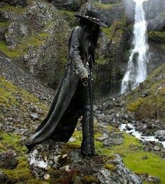 Satanic Fashion, Sharon Ehman, Sif Dark Souls, Goth Cowboy, Leather Duster, Dark Punk, Toxic Vision, Cowboy Aesthetic, Southern Gothic