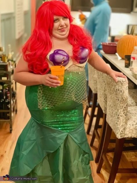 Ariel Costume Women, Ariel The Little Mermaid Costume, Ariel Costume Diy, Human Ariel, The Little Mermaid Costume, Mermaid Costume Women, Vanessa Little Mermaid, Ariel Halloween, Adult Mermaid Costume