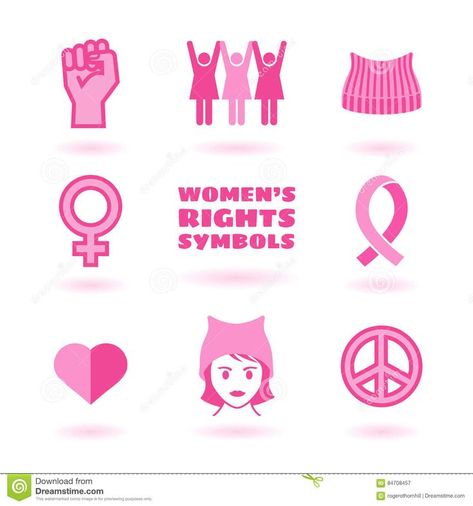 Feminist Symbols, Feminist Symbol, Women's Rights, Feminist Art, Radiology, Womens Rights, Girl Power, Stock Vector, Royalty