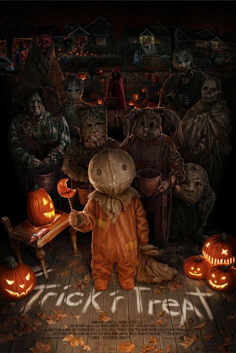 The art of Saniose - Trick 'r Treat Trick Or Treat Movie, Sam Trick R Treat, High School Principal, Vintage Halloween Images, Halloween Horror Movies, Trick R Treat, School Principal, Halloween Artwork, Horror Icons