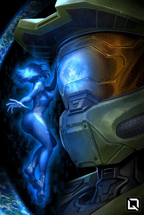 Unsc Halo, Master Chief And Cortana, Halo Drawings, Cortana Halo, Halo Backgrounds, John 117, Halo Video Game, 343 Industries, Halo Spartan