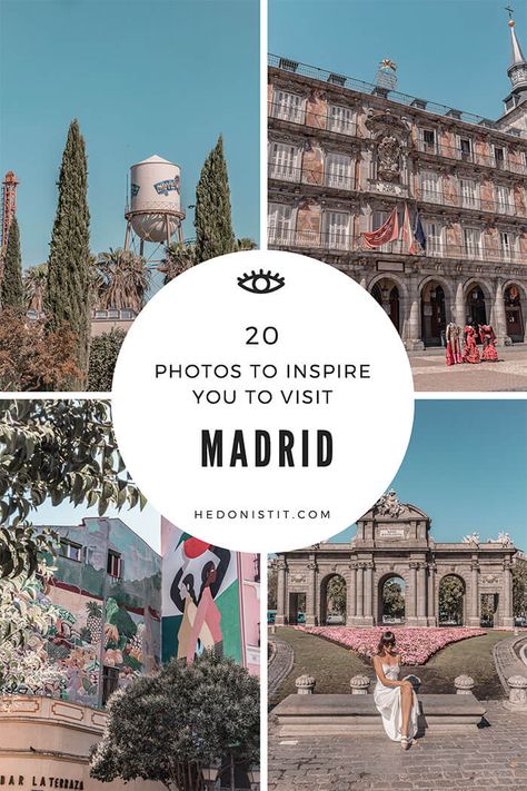 The special atmosphere and character of the city, the impressive architecture, its well-maintained parks, and its famous tapas - Madrid will steal your heart! Click through to get inspired with these 20 pictures from the beautiful capital of Spain! Photos In Madrid Ideas, Madrid Instagram Pictures, Impressive Architecture, Spain Destinations, Exotic Travel Destinations, Tela Iphone, Visit Madrid, Madrid Travel, Cheap Places To Travel