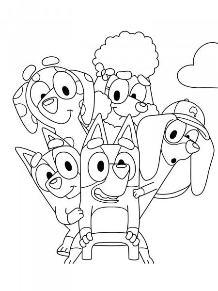 Bluey coloring pages Bluey Pictures Printable, Blue And Bingo Coloring Pages, Bluey Coloring Pages Free Printable, Bluey Colouring Page, Bluey Coloring Pages Free, Blue Coloring Page, Bluey Drawings, Free Printable Coloring Pages For Kids, Bluey Activities