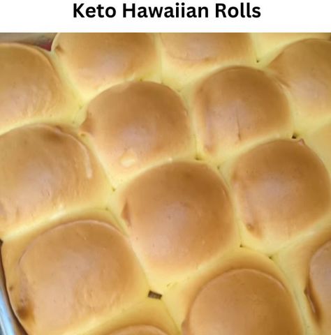 Keto Hawaiian Rolls - EASY KETO RECIPES Lowcarb Meals, Sliders Sandwiches, Keto Board, Sweet Bread Rolls, Rolls Easy, Best Keto Bread, Keto Baking, Keto Holiday, Postre Keto